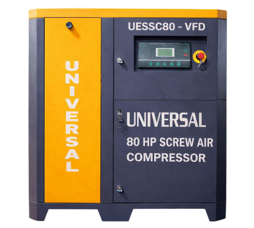 80 hp vfd screw air compressor